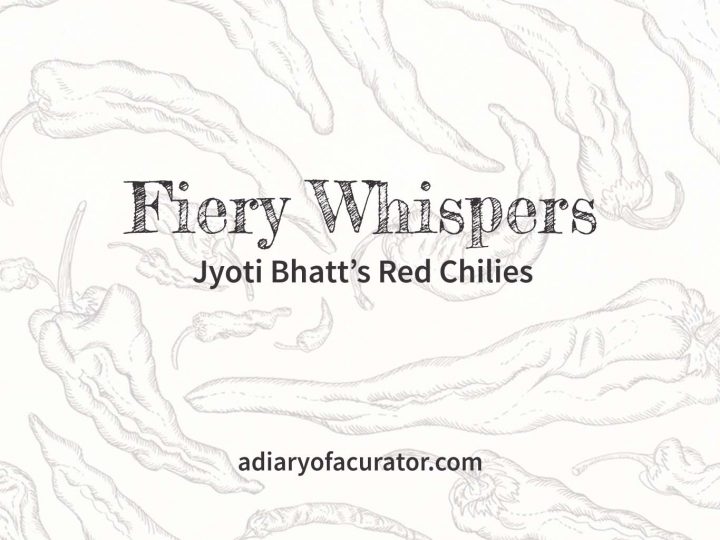 Fiery Whispers: Jyoti Bhatt’s Red Chilies