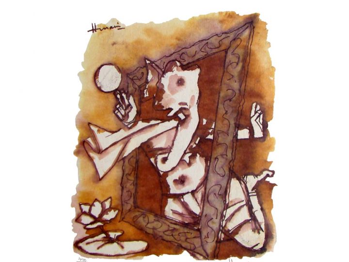 Ganesha in the Frame by MF Husain