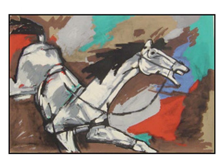 Horse V by MF Husain