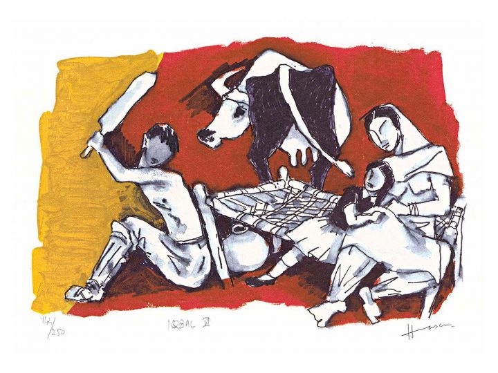 Iqbal II Childhood and Family in Rural India by MF Husain