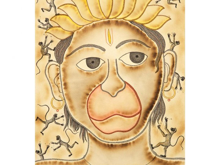 Kamal Rana (b. 1957) Fire Hanuman Artwork