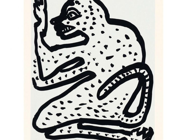 Black Faced Hanuman by Jogen Chowdhury