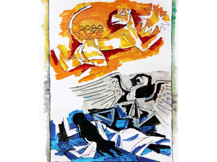 MF Husain – Mahāvīr Hanuman